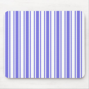 Periwinkle blauw en witte snoepjes strepen muismat