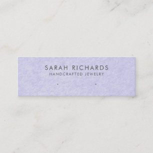 Periwinkle Blauw Paarse Sieraden Oorbel Display Mini Visitekaartje