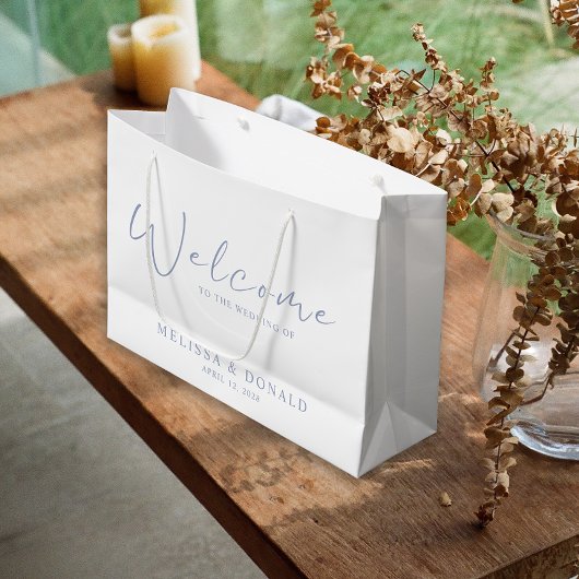 Periwinkle Bloemen Boho Welkom Bruiloft Groot Cadeauzakje