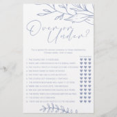 Periwinkle Bloemen Game Over Onder Flyer (Voorkant)