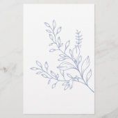 Periwinkle Bloemen Spel Whats In Uw Tas Flyer (Achterkant)