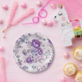 “Periwinkle Bloemendesign” Papieren bord (Feest)