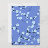 Periwinkle Blue Christelijk Wedding Invitation Kaart (Achterkant)