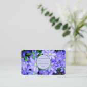 PERIWINKLE BLUE CLEMATIS VISITEKAARTJE (Staand voorkant)