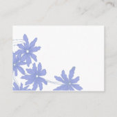 Périwinkle Blue Daisies Mariage Place Cartes (Dos)