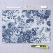 Periwinkle Blue  Floral Toile No.3 Tissuepapier (Craft)