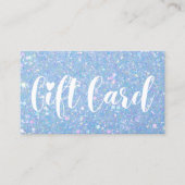 Periwinkle Blue Glitter Store Gift Kaarten Visitekaartje (Voorkant)