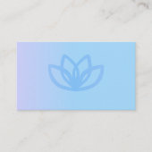 Periwinkle Blue Gradiënt Dank u Visitekaartje Informatiekaartje (Voorkant)