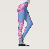 Periwinkle Blue-Leggings met roze ventilatorontwer Leggings (Rechts)