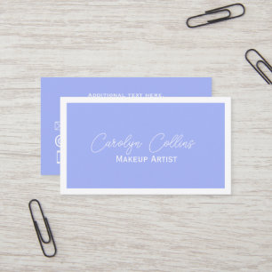 Periwinkle Blue Minimalist Visitekaartje