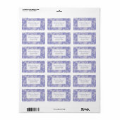Periwinkle Blue Roos Return Address Label (Full Sheet)