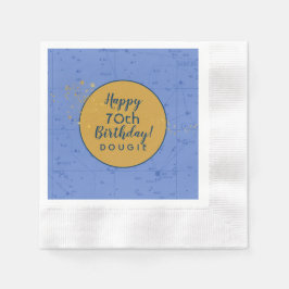 Periwinkle Blue Starmap Birthday Servet