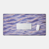 Périwinkle Blue Water Ripples Art Desk Mat (Clavier et souris)