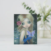 Periwinkle Butterfly Fairy Briefkaart (Staand voorkant)