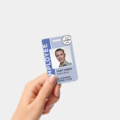 Periwinkle Corporate Logo Medewerker Fotobadge Badge (Handheld)