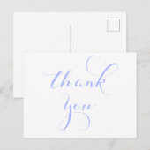 Periwinkle dank u briefkaarten (Voorkant / Achterkant)