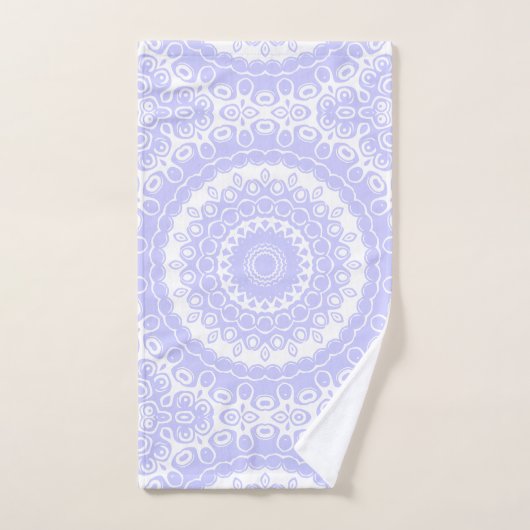 Periwinkle Dream Mandala Motif (Serviette à main)