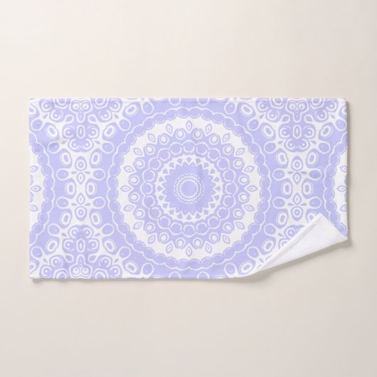 Periwinkle Dream Mandala Motif (Serviette à main)