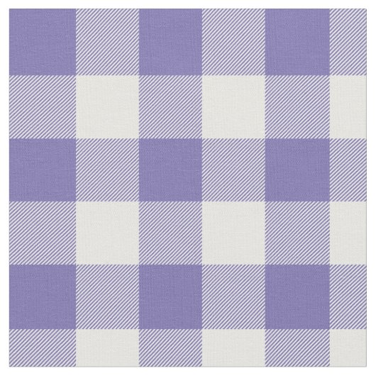 Periwinkle en White Gingham Pset Stof (Close Up)