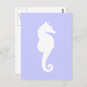 Periwinkle en White Zee Horse Briefkaart (Voorkant / Achterkant)