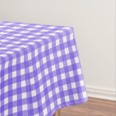 Periwinkle en witte gingham tafelkleed (Voorbeeld)