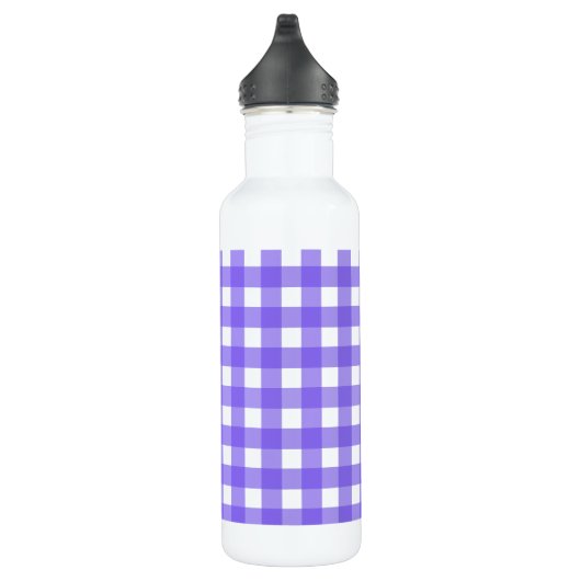 Periwinkle en witte gingham waterfles  (Rechts)