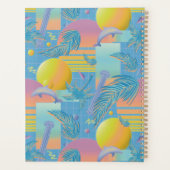 Périwinkle été Vaporwave coucher de soleil et palm (Dos)