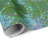 Periwinkle Explosion Holographic Abstract Art Cadeaupapier (Rol Hoek)