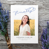 Periwinkle Finalement Faire-part de diplôme de pho