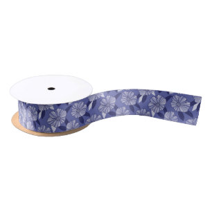Periwinkle Floral Line Art Lint
