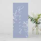 Periwinkle Flower Eenvoudige gereserveerde zitplaa Menu (Staand voorkant)