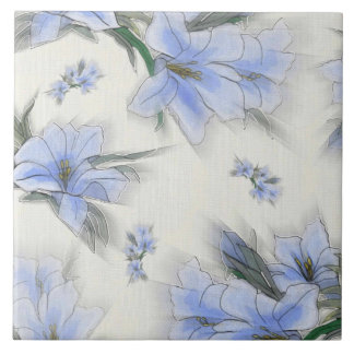 Periwinkle Flowers keramische tegels Tegeltje