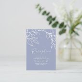Periwinkle Flowers Trouwkamer Kaart (Staand voorkant)