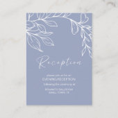 Periwinkle Flowers Trouwkamer Kaart (Voorkant)