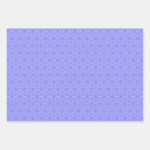 Periwinkle Geometric Flower Pattern Inpakpapier Vel (Voorkant 2)