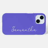 Periwinkle Gepersonaliseerd Case-Mate iPhone Case (Achterkant (horizontaal))