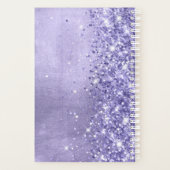 Periwinkle Glitter Lavender Blue Girly Signature Planner (Achterkant)