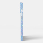 Periwinkle Glitter Modern Glam iPhone Case Hoesje (Linkerkant)
