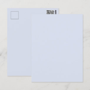 Periwinkle Grey Zacht Bord Wit Pastel Effen Kleur Briefkaart