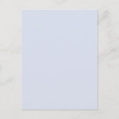 Periwinkle Grey Zacht Bord Wit Pastel Effen Kleur Briefkaart (Voorkant)