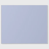 Periwinkle Grey Zacht Bord Wit Pastel Effen Kleur Cadeaupapier (Vlak)