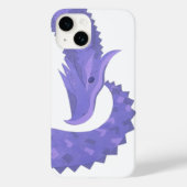 Periwinkle hartdraak op wit Case-Mate iPhone case (Achterkant)