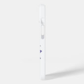 Periwinkle hartdraak op wit Case-Mate iPhone case (Achterkant / Links)