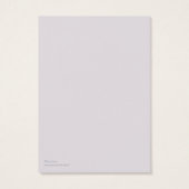 Périwinkle Hearts Enregistrer la carte de date (Dos)