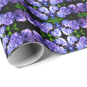 Periwinkle Hydrangeas Cadeaupapier