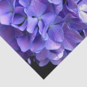 Periwinkle hydrangeas paardenbloemen blauwe bloeme tissuepapier (Detail)