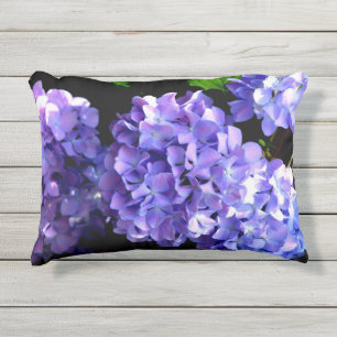 Periwinkle hydrangeas paarse blauwe bloem buitenkussen