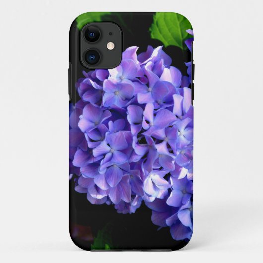 Periwinkle hydrangeas paarse blauwe bloem Case-Mate iPhone case (Achterkant)