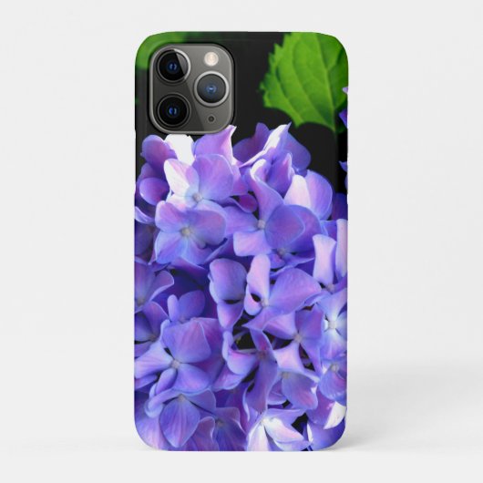 Periwinkle hydrangeas paarse blauwe bloem Case-Mate iPhone case (Achterkant)