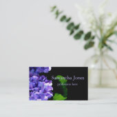 Periwinkle hydrangeas paarse blauwe bloem visitekaartje (Staand voorkant)